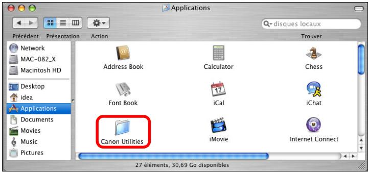 CANON EOS UTILITY VERSION 2.6 - Affichez le dossier où est enregistré le logiciel. - 1