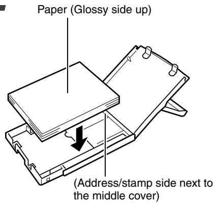 CANON CP-200 - Open the paper cassette's top cover and middle cover. - 1