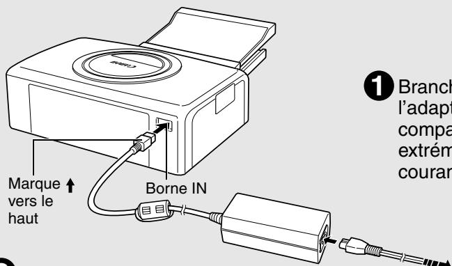 CANON CP-200 - Connexion de l'imprimante à une source d'alimentation  p. 26 - 1