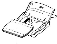 CANON CP-200 - Fan the paper stack properly and place the paper into the paper cassette, with the printable side (glossy side) facing up. - 1