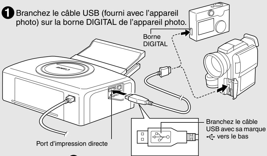 CANON CP-200 - Connexion de l'imprimante à une source d'alimentation  p. 26 - 1