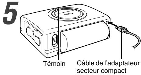 CANON CP-300 - Installez le pack batterie. - 2