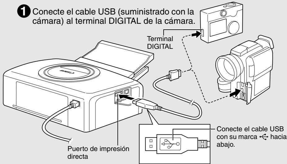 CANON CP-300 - Conexión de la CAMERA a la impresora → p. 26 - 1