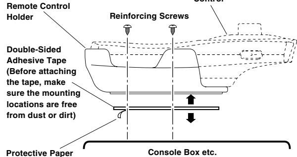 ALPINE RUE-4136 - Installation of Remote Control Holder - 1