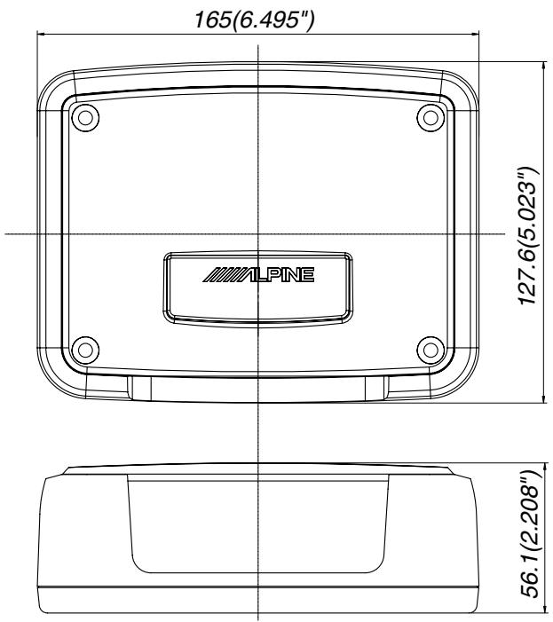 ALPINE SPX-Z15M - Tweeter dimensions / Dimensions du tweeter - 2
