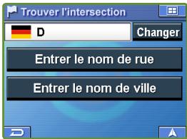 ALPINE PMD-B100P - Réglage d'une destination par intersection - 1