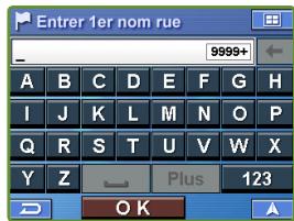 ALPINE PMD-B100P - Rechercher une destination par nom de rue - 1
