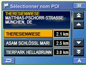ALPINE PMD-B100P - Par nom de POI - 1
