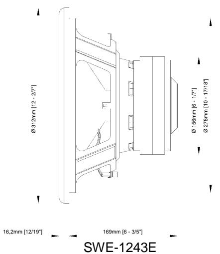 ALPINE SWE-1243E - ALPINE SWE-843E 20 cm Subwoofer - 2