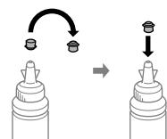 EPSON L565 - Contrôle des niveaux d'encre et recharge - 9