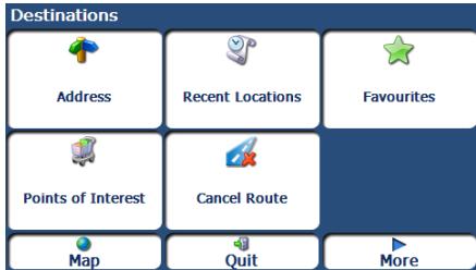 ASUS R600 - Destinations Menu - 1