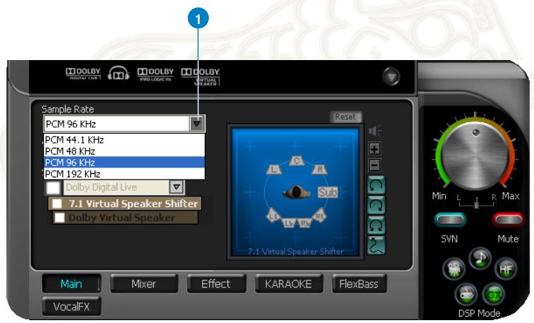 ASUS XONAR ESSENCE ST,  XONAR ESSENCE STX - Sample Rate - 1