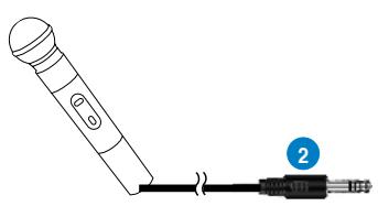 ASUS XONAR ESSENCE ST,  XONAR ESSENCE STX - Connecting a microphone - 1