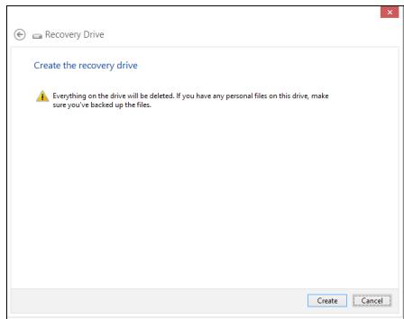 ASUS ET2220IUTI-B122K - To create a USB recovery drive: - 3