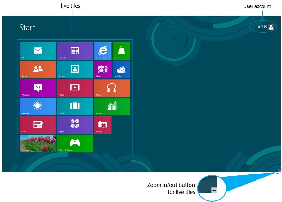 ASUS ET2221INTH-B024K, ET2221IUKH-B005K - Start screen - 1