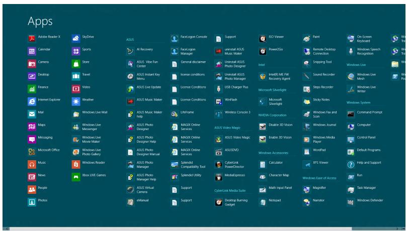 ASUS ET2702IGTH-B028K - Accessing All Apps - 1