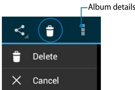 ASUS TF700T-1I0 - Sharing, and deleting albums - 3