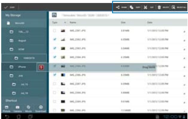 ASUS TF700T-1I0 - To access the internal storage device: - 6