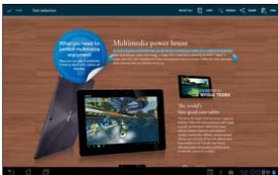 ASUS TF700T-1I0 - Inputting, inserting, selecting, and copying text - 4