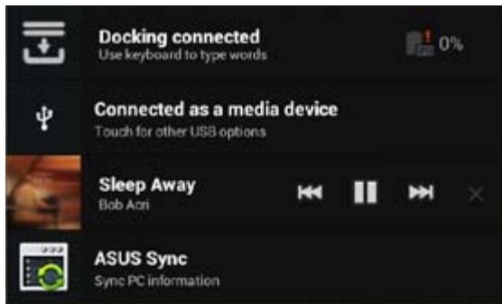 ASUS TF700T-1I0 - Notification Panels - 1