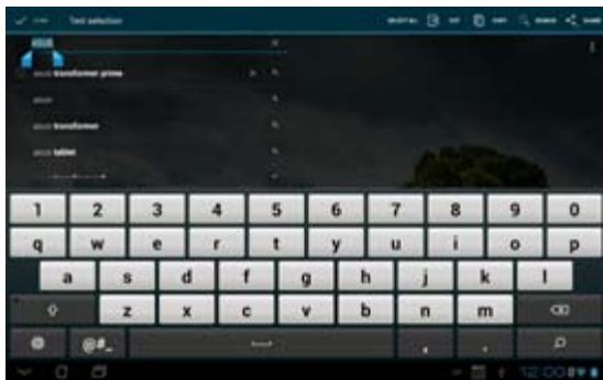 ASUS TF700T-1I0 - Inputting, inserting, selecting, and copying text - 3