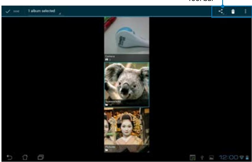 ASUS TF700T-1I0 - Sharing, and deleting albums - 1