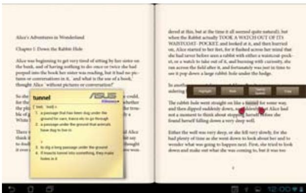 ASUS TF700T-1I0 - Making notes on your eBooks - 1