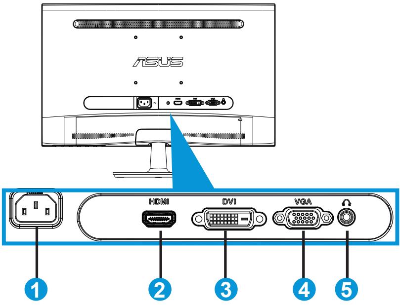 ASUS VS239HV - Rear of the LCD monitor - 1
