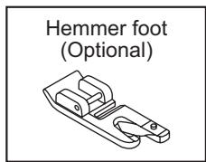 SINGER 1120 - Sewing with the optional hemmer foot - 2