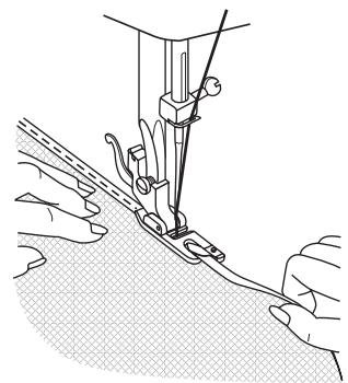 SINGER 1120 - Sewing with the optional hemmer foot - 6