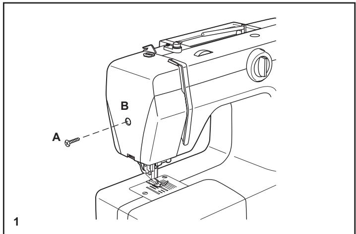 SINGER 1120 - □ Changing the bulb - 1
