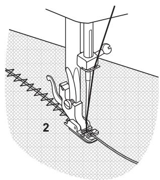 SINGER 1120 - Sewing with the optional cording foot - 6