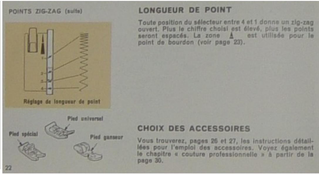 SINGER 354 - POUR OBTENIR UN POINT ZIG-ZAG - 3