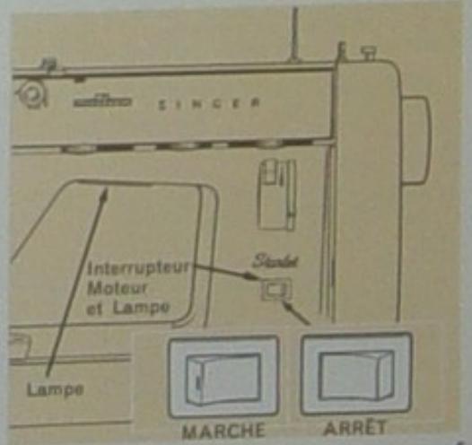 SINGER 354 - POUR ACTIONNER LA MACHINE ET LE RHEOSTAT - 1