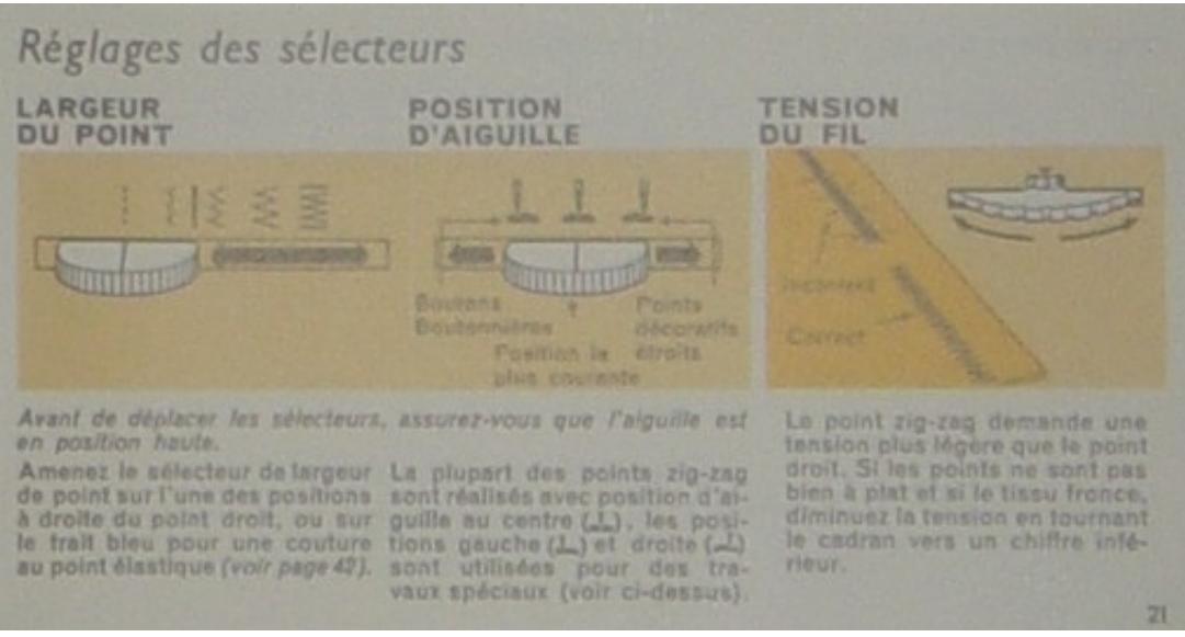SINGER 354 - POUR OBTENIR UN POINT ZIG-ZAG - 2