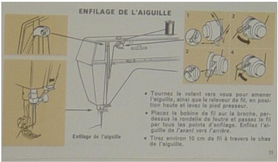 SINGER 354 - Choix de laiguille et du fil - 4