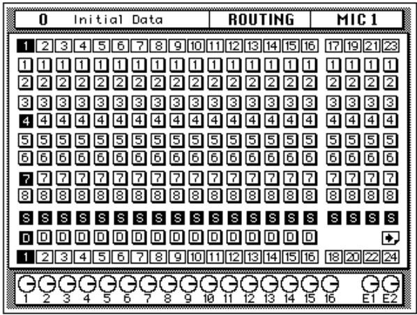 YAMAHA 02R1 - Press the (ROUTING) button. - 1