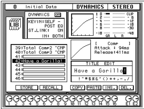 YAMAHA 02R1 - Press the (DYNAMICS) button again. - 2
