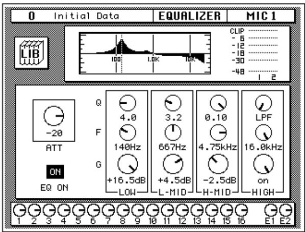 YAMAHA 02R1 - Setting the Bandwidth - 1