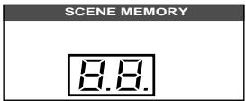 YAMAHA 02R1 - Use the SCENE MEMORY increment or decrement buttons to select a scene memory. - 1