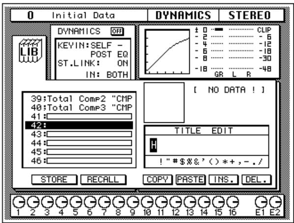 YAMAHA 02R1 - Press the (DYNAMICS) button again. - 1