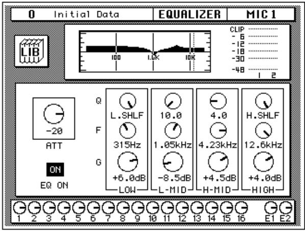 YAMAHA 02R1 - Select the LIB icon with the CURSOR buttons and press the (ENTER) button. - 1