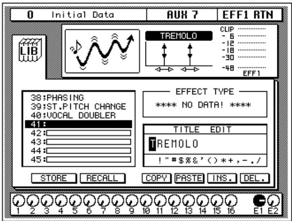 YAMAHA 02R1 - Select the LIB icon with the CURSOR buttons and press the (ENTER) button. - 1
