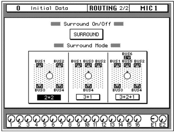 YAMAHA 02RV2 - Selecting a Surround Mode - 2