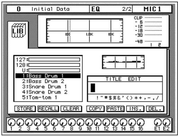 YAMAHA 02RV2 - Storing an EQ Program - 2