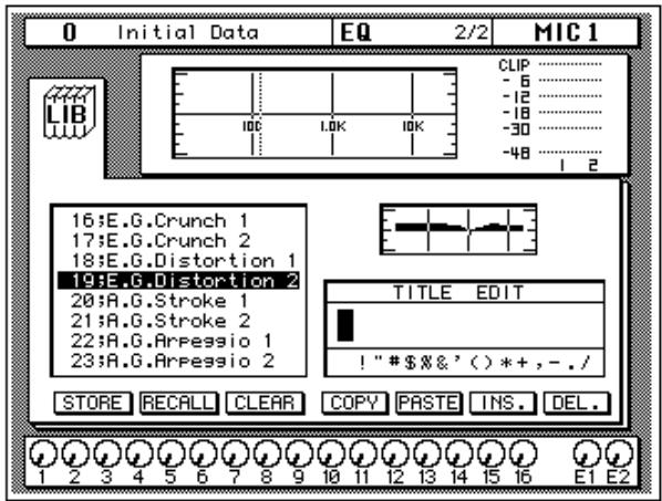 YAMAHA 02RV2 - Recalling an EQ Program - 3