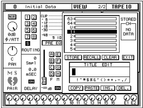 YAMAHA 02RV2 - Recalling Channel Programs - 1