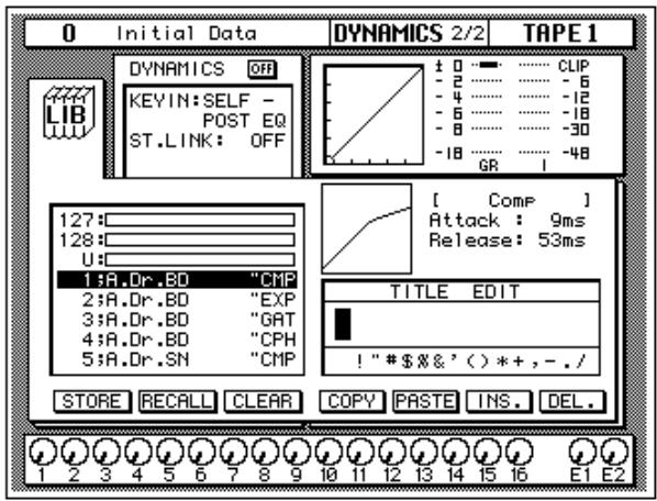 YAMAHA 02RV2 - Storing a User Dynamics Program - 1
