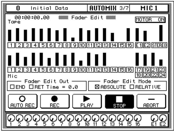 YAMAHA 02RV2 - Editing Fader/Encoder Movements - 2