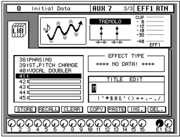YAMAHA 02RV2 - Select the LIB icon with the CURSOR buttons and press the (ENTER) button. - 2